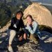 Thyra and her friend Ashley posing at the peak of Bukhansan Mountain.