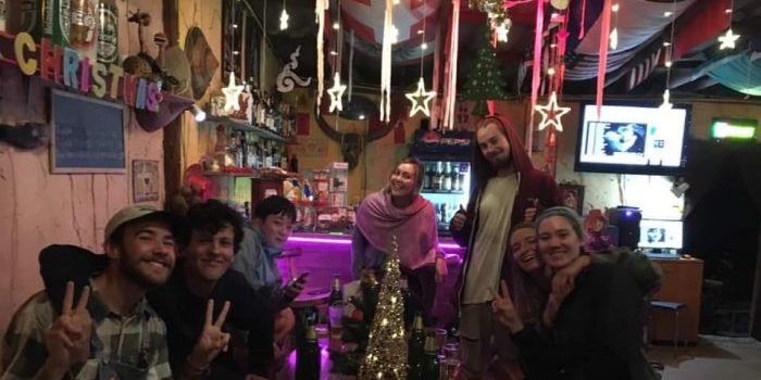 New Year's Eve guests at Chiang Dao Bar in Thailand.