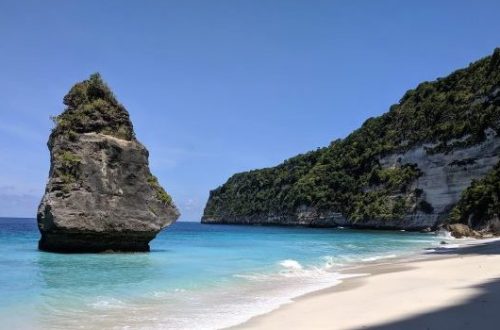 Hidden Beach on Nusa Penida, IN.